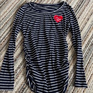 So In Love Long Sleeve Maternity Shirt: Medium